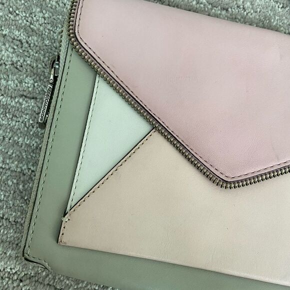REBECCA MINKOFF Pink & Gray Genuine Leather Crossbody - Picture 12 of 16